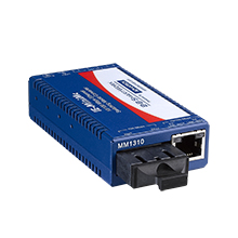 Miniature Media Converter, Wide Temp, 100Base-TX/FX, Single-mode 1550nm, LFPT, 80km, SC type, w/ AC adapter